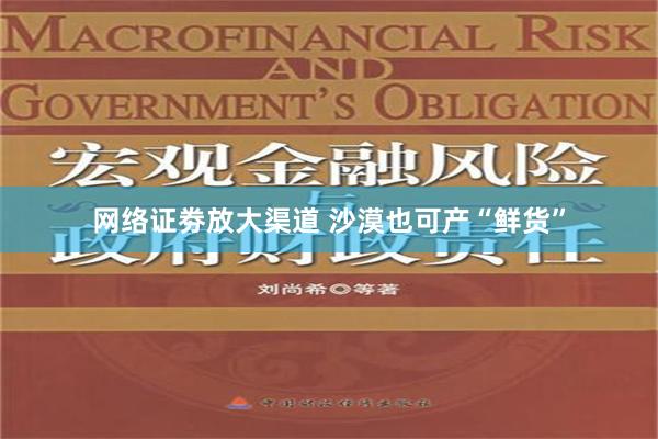网络证劵放大渠道 沙漠也可产“鲜货”