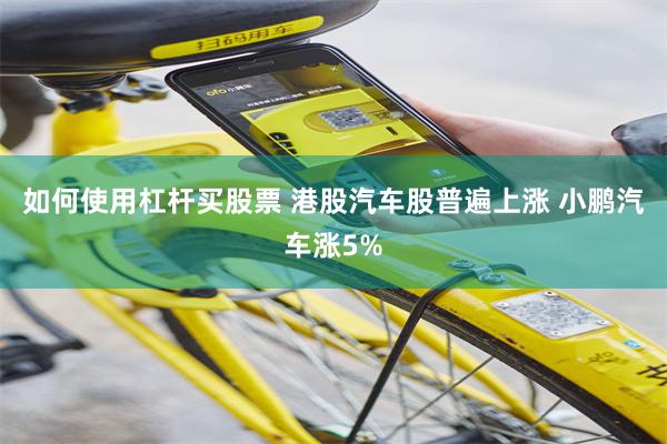 如何使用杠杆买股票 港股汽车股普遍上涨 小鹏汽车涨5%