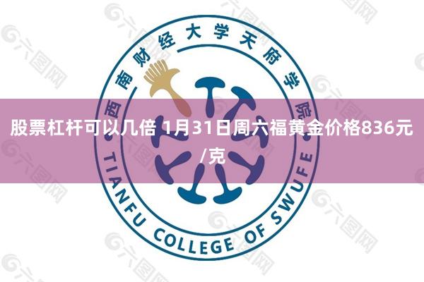 股票杠杆可以几倍 1月31日周六福黄金价格836元/克