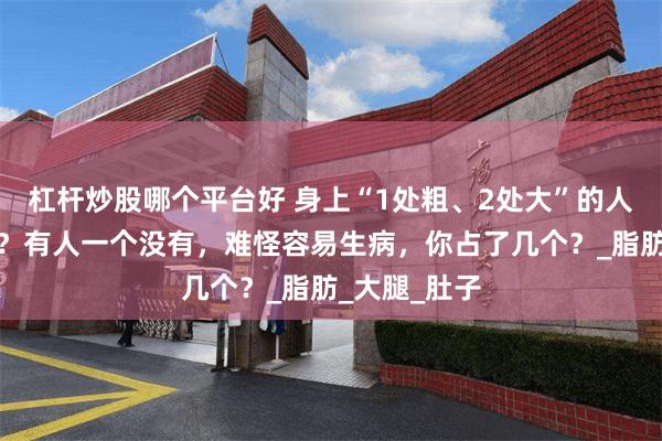 杠杆炒股哪个平台好 身上“1处粗、2处大”的人，寿命更长？有人一个没有，难怪容易生病，你占了几个？_脂肪_大腿_肚子