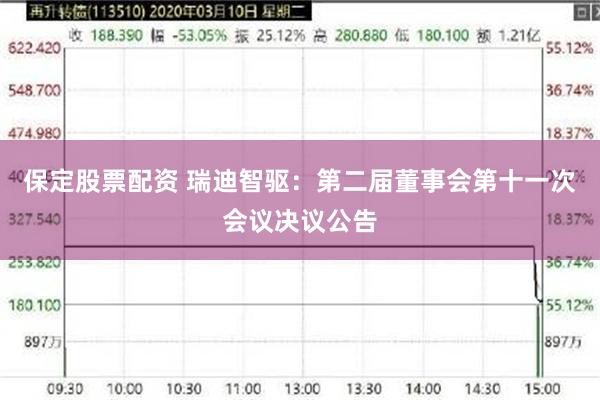 保定股票配资 瑞迪智驱：第二届董事会第十一次会议决议公告