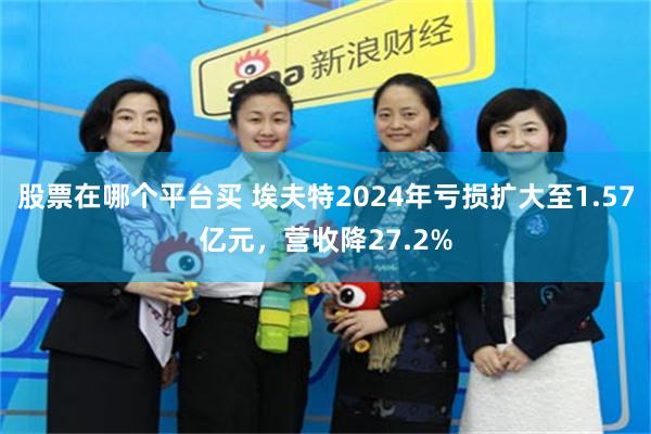 股票在哪个平台买 埃夫特2024年亏损扩大至1.57亿元，营收降27.2%