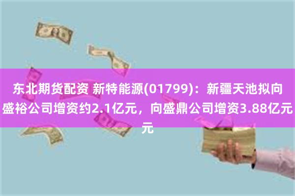 东北期货配资 新特能源(01799)：新疆天池拟向盛裕公司增资约2.1亿元，向盛鼎公司增资3.88亿元