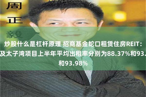 炒股什么是杠杆原理 招商基金蛇口租赁住房REIT：林下及太子湾项目上半年平均出租率分别为88.37%和93.98%