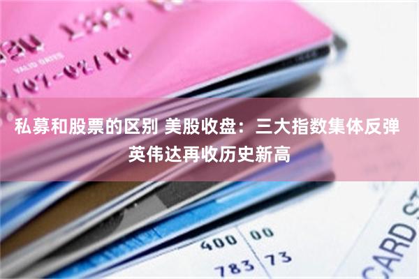 私募和股票的区别 美股收盘：三大指数集体反弹 英伟达再收历史新高