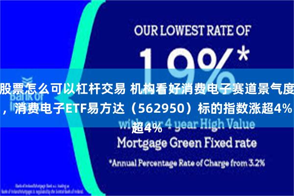 股票怎么可以杠杆交易 机构看好消费电子赛道景气度，消费电子ETF易方达（562950）标的指数涨超4%