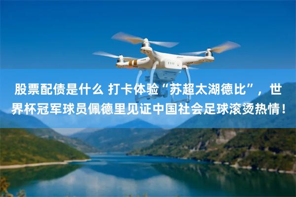 股票配债是什么 打卡体验“苏超太湖德比”，世界杯冠军球员佩德里见证中国社会足球滚烫热情！