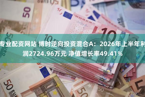 专业配资网站 博时逆向投资混合A：2026年上半年利润2724.96万元 净值增长率49.41%