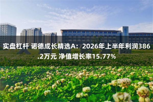 实盘杠杆 诺德成长精选A:2026年上半年利润386.2万元 净值增长率15.77%